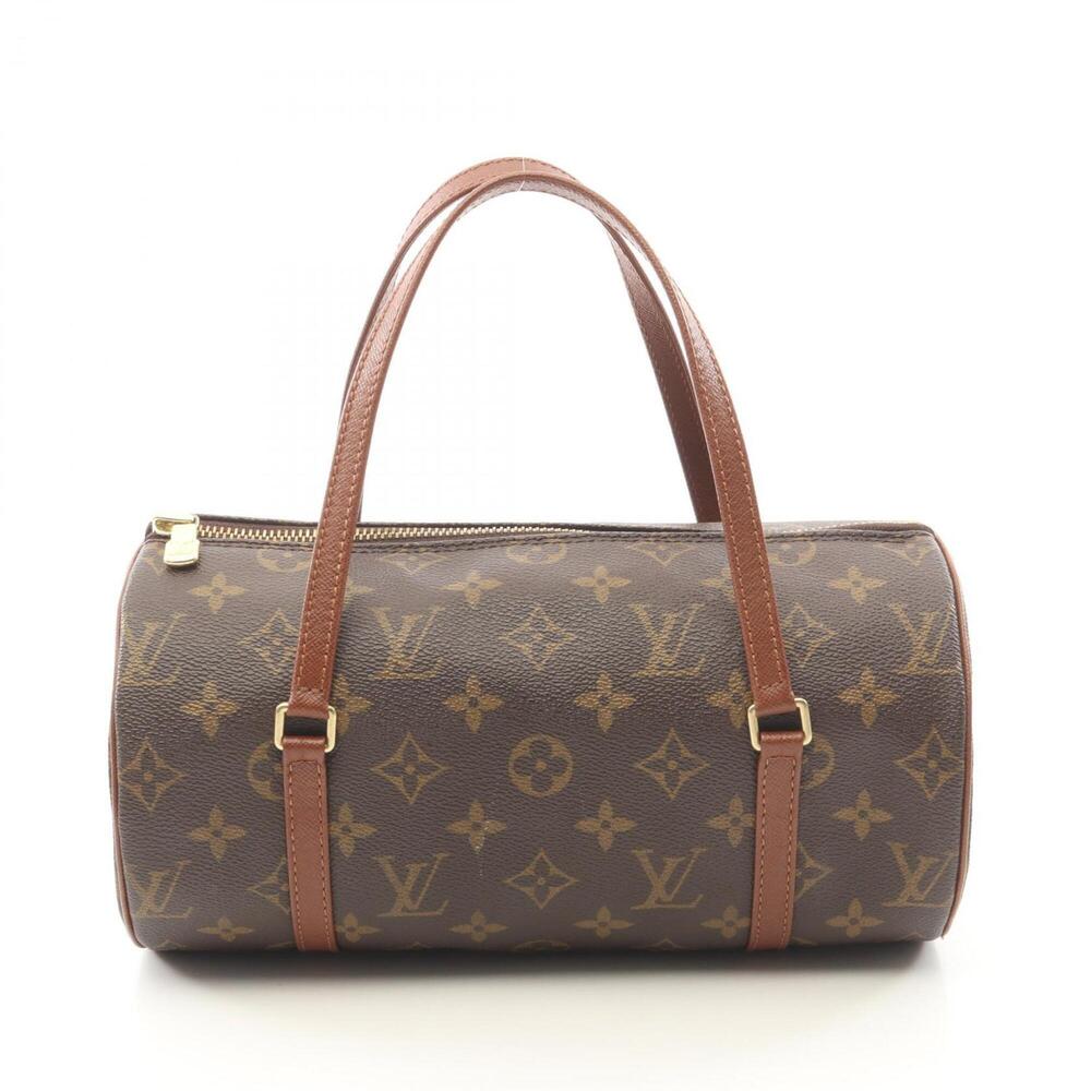 LOUIS VUITTON Authentic Brown Monogram Leather Papillon 26 Bag